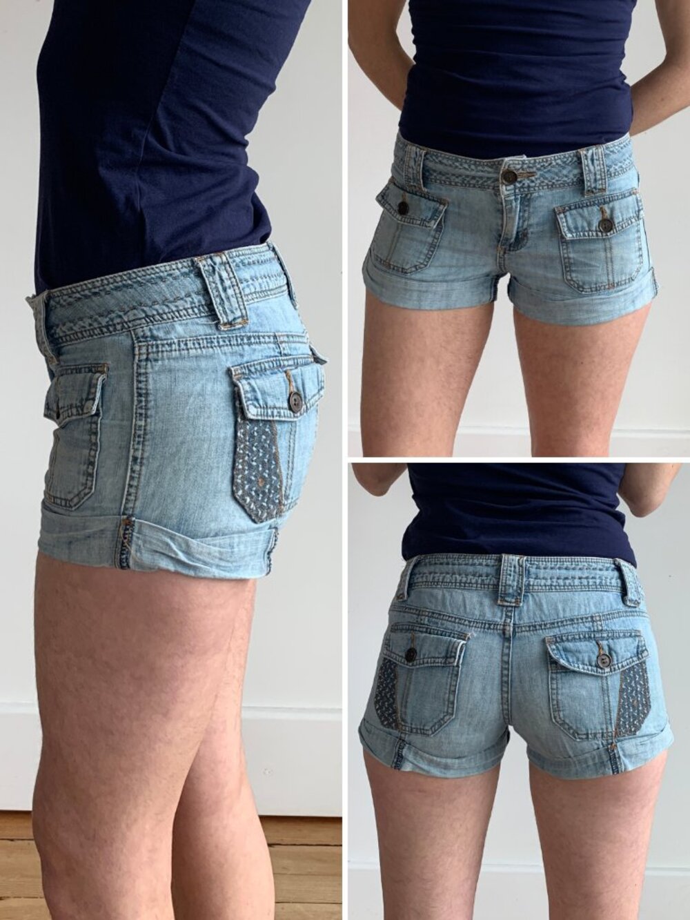 Personal Identity Denim Shorts | Size 5 | Light Wash